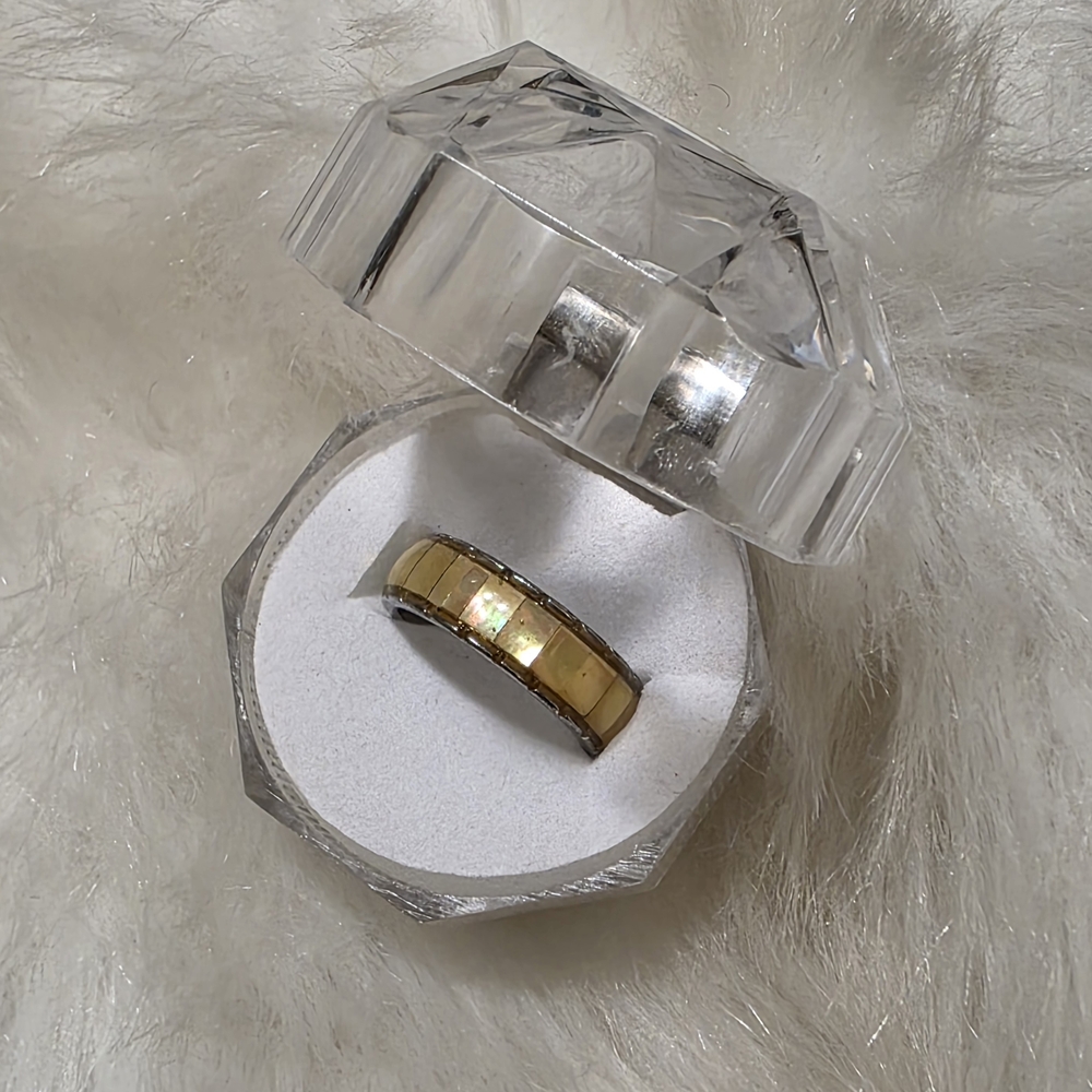 Gold and Silver Band Ring